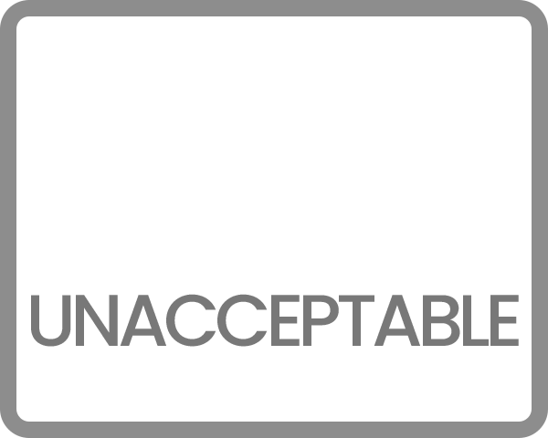 25 – Unacceptable